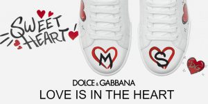 Love is the heart le sneakers personalizzabili di Dolce & Gabbana per San Valentino