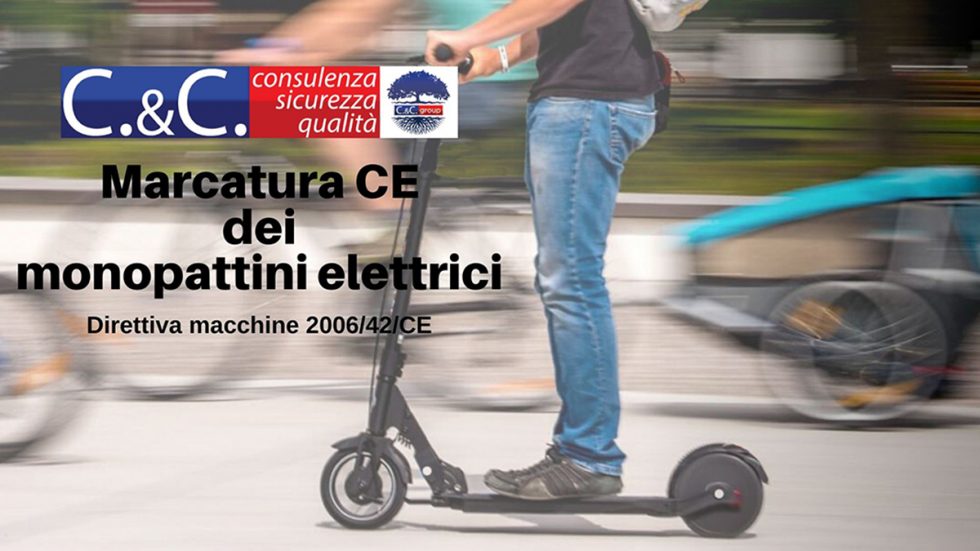 Marcatura CE dei monopattini elettrici